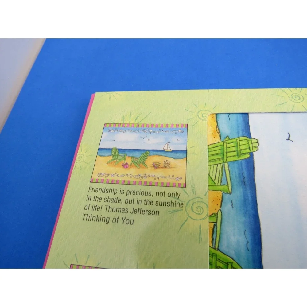 BJ Lantz Sunny Shores Beach Themed Stationery Greeting Cards Leanin Tree
